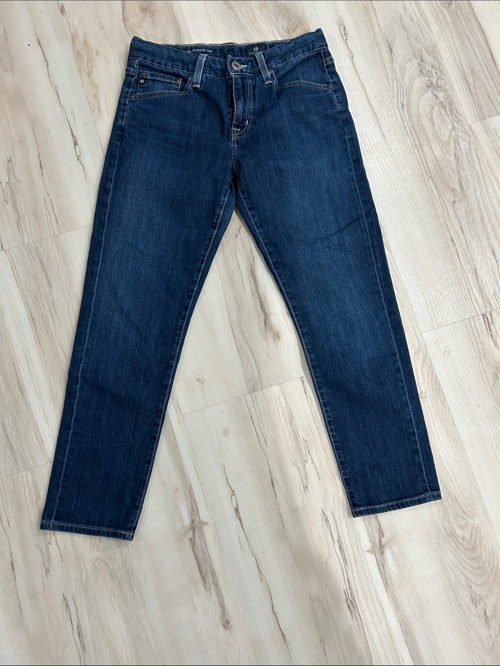 Ag Adriano Goldschmied Slim Straight Dark Blue Jeans